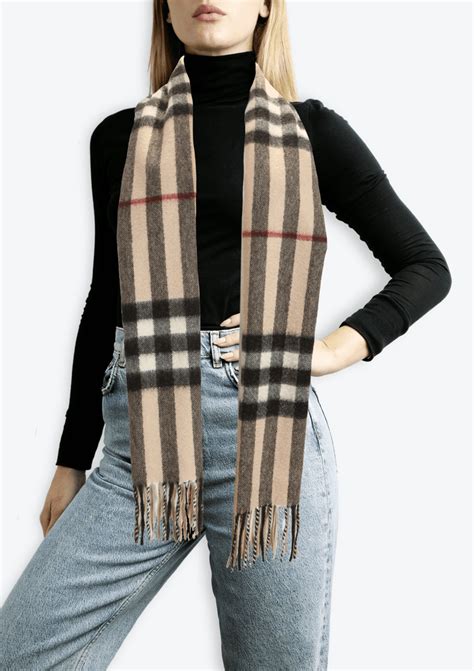 burberry london house check fringe scarf|Check Cashmere Happy Scarf in Knight .